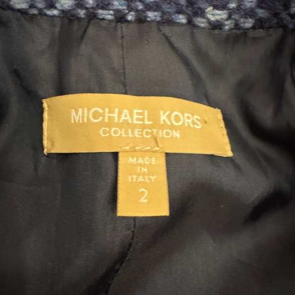 Michael Kors Collection Tweed Double Breasted Jacket, sz 2 - Picture 2 of 13